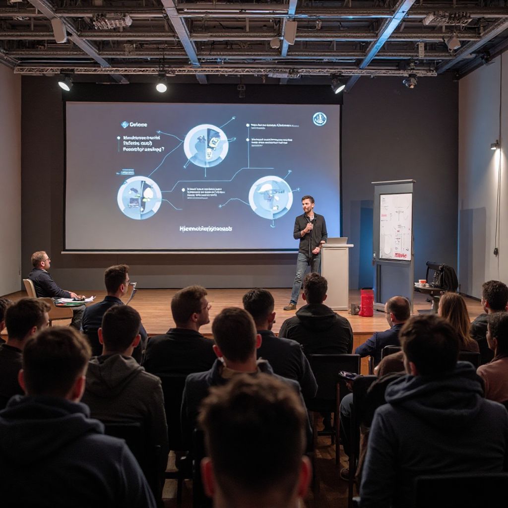 Fondatorii companiei la primul eveniment