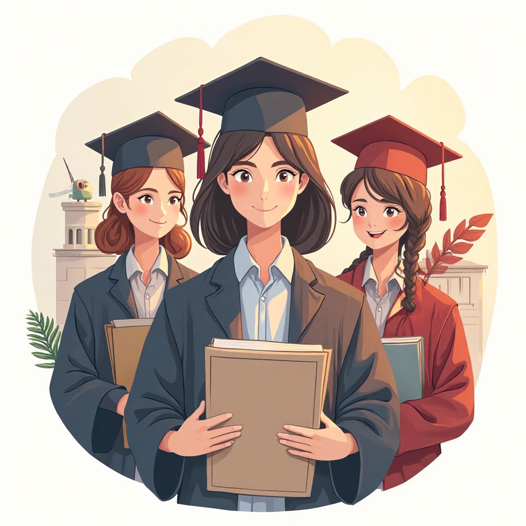 Iconiță reprezentând studenți