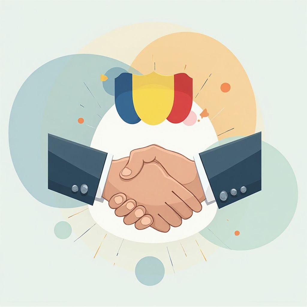 Iconiță reprezentând parteneriate corporative